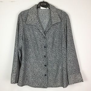 Vintage Floral Print Blouse by ANNA